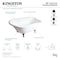 Aqua Eden Clawfoot Bathtubs, 48 L, 30.18 W, White/Polished Chrome, Cast Iron VCT3D483018NT1 - alternate 5